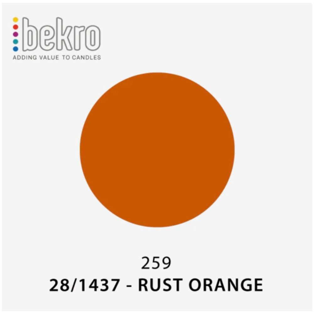 Bekro Dye - 1437/28 - Rust Orange (259)
